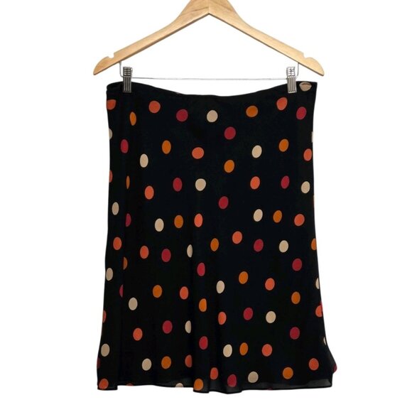 Vntg Yves Cossette Depeche Mode Skirt Set Size 4 Polka Dot Crepe Classic - Picture 5 of 6